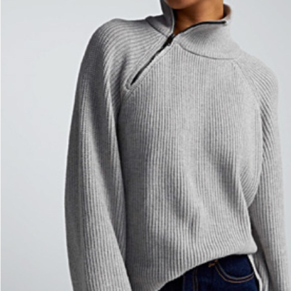 Twik Zipper Neck Sweater
